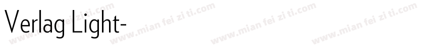 Verlag Light字体转换